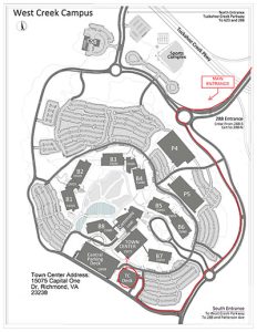 West Creek Campus Parking Map